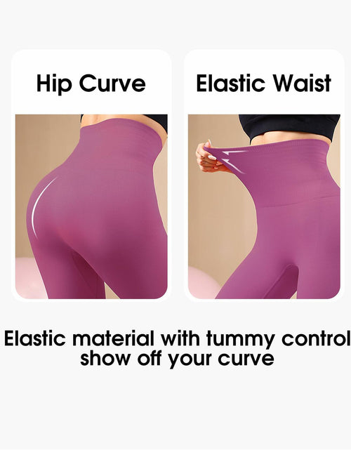 Load image into Gallery viewer, Homma High Waist Tummy Control Compression Leggings Vivid Magenta Size L
