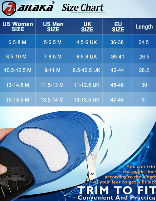 Load image into Gallery viewer, Ailaka Comfort Insoles for Men &amp; Women – Arch Support, 220lbs+, All-Day Use

