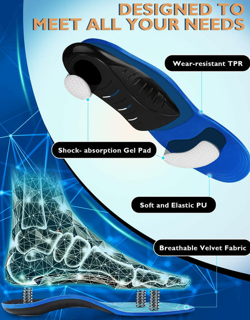 Load image into Gallery viewer, Ailaka Comfort Insoles for Men &amp; Women – Arch Support, 220lbs+, All-Day Use
