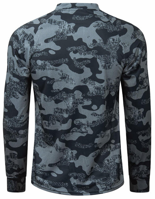 Load image into Gallery viewer, Wancafoke Men's Long Sleeve Henley Shirt Quick Dry Collarless Lake Blue - Size L
