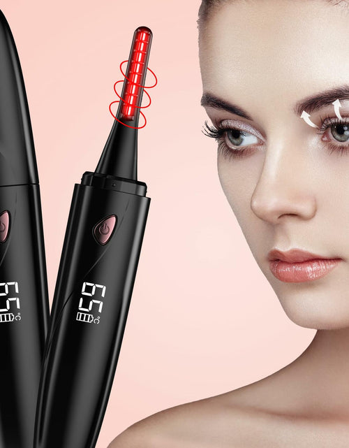 Load image into Gallery viewer, Sawjay Heated Eyelash Curler USB-C Rechargeable 4 Temp Settings Black
