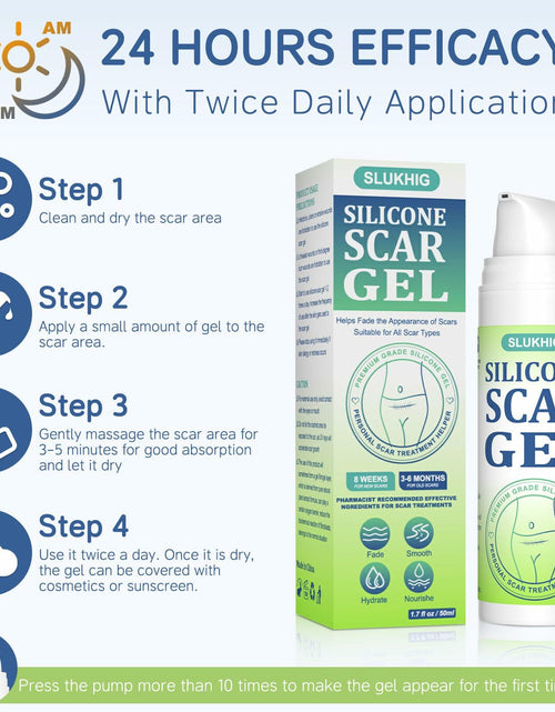 Load image into Gallery viewer, BestBy06/27 SLUKHIG Silicone Scar Gel 1.76oz Surgical &amp; Burn Scar TreatmentCream
