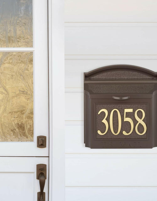 Load image into Gallery viewer, Whitehall Design-It House Number 2 Plaque – 4.75" Gold Finish
