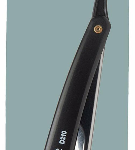 Diane D210 Black Straight Razor Plastic Handle - Single Razor New
