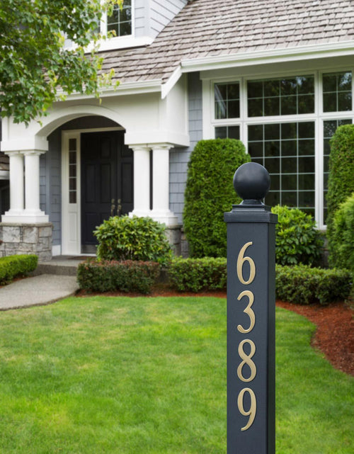 Load image into Gallery viewer, Whitehall Design-It House Number 2 Plaque – 4.75" Gold Finish
