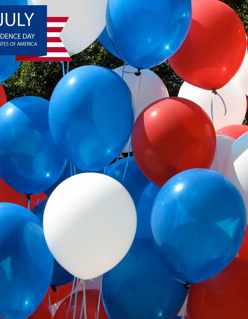 Load image into Gallery viewer, 30PCS Red White Blue Latex Balloons 12IN 4th of July Party Decoration
