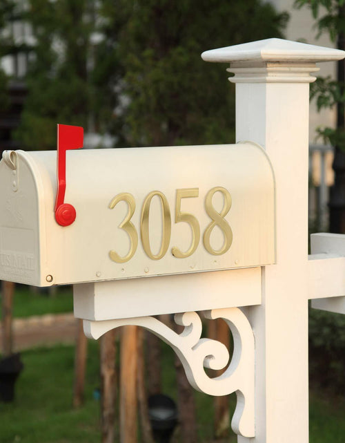 Load image into Gallery viewer, Whitehall Design-It House Number 2 Plaque – 4.75" Gold Finish
