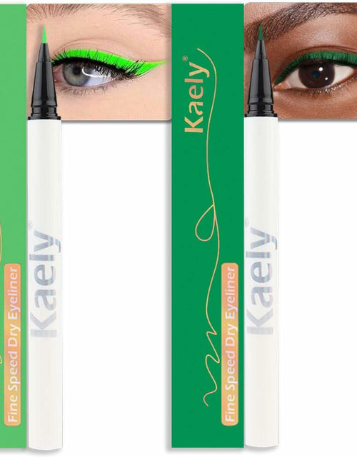 Load image into Gallery viewer, evpct 2Pc Waterproof Liquid Eyeliner Set Dark Green Long Lasting - New
