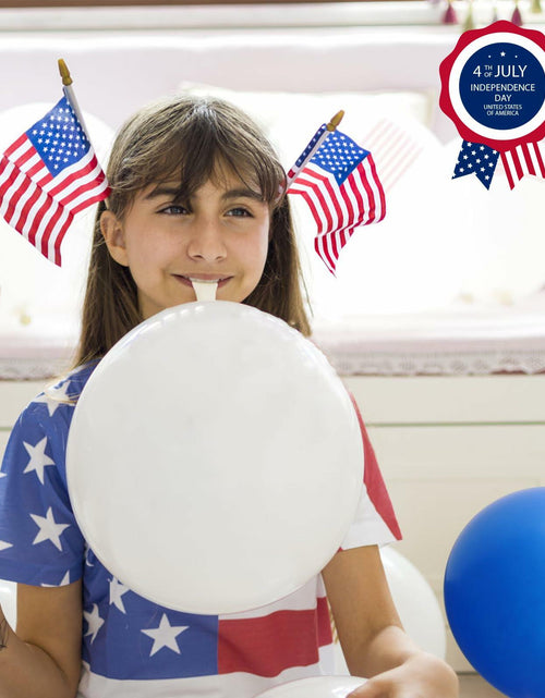 Load image into Gallery viewer, 30PCS Red White Blue Latex Balloons 12IN 4th of July Party Decoration
