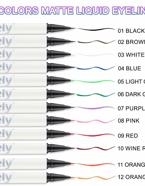 Load image into Gallery viewer, evpct 2Pc Waterproof Liquid Eyeliner Set Dark Green Long Lasting - New
