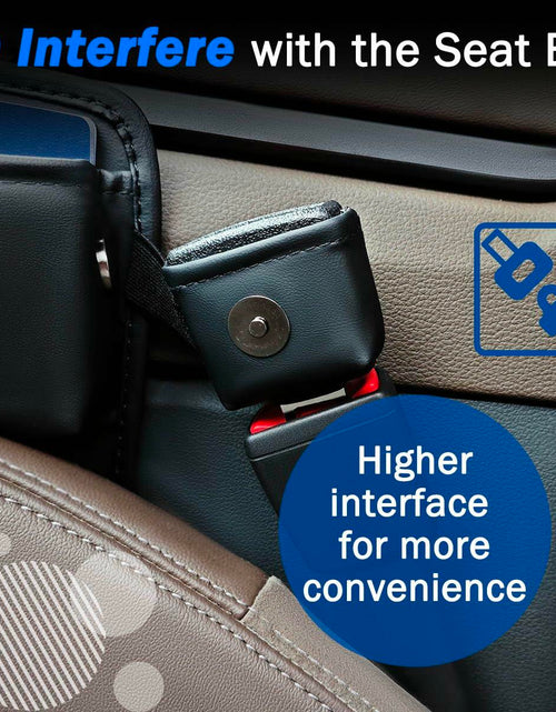 Load image into Gallery viewer, Upgrade Car Side Gap Filler Organizer Black with Cup Holder &amp; Hooks
