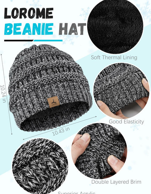 Load image into Gallery viewer, Warm Fleece Hat, Gloves &amp; Scarf Set - Touchscreen Compatible, Unisex 3PCS
