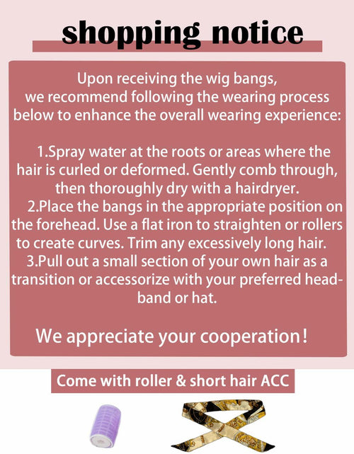 Load image into Gallery viewer, Axceroh Bangs Clip-in Fringe Extension Black Brown Wispy Real Human Hair
