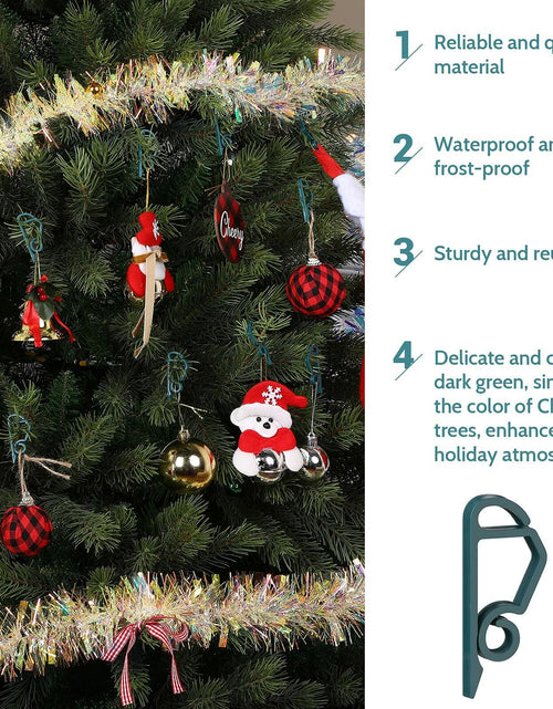 Load image into Gallery viewer, Queekay 100pcs Christmas Light Hooks Plastic Outdoor Clips Heavy Duty

