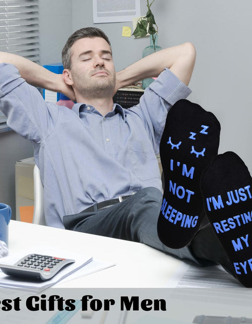 Load image into Gallery viewer, ZXGXLAW Men's Socks for Dad Grandpa Funny Gift Casual Crew Socks 1 Pair
