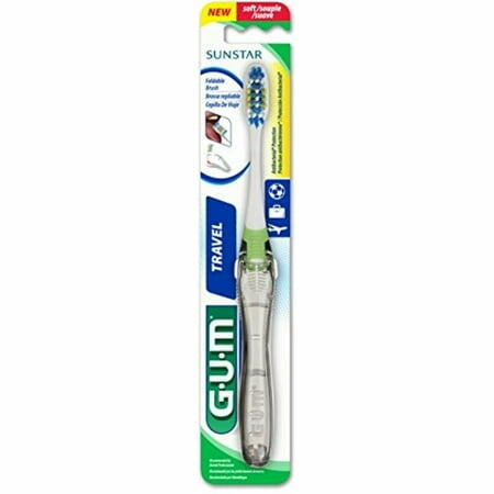 Load image into Gallery viewer, GUM Travel Toothbrush Foldable Soft Bristles Compact 1 ea
