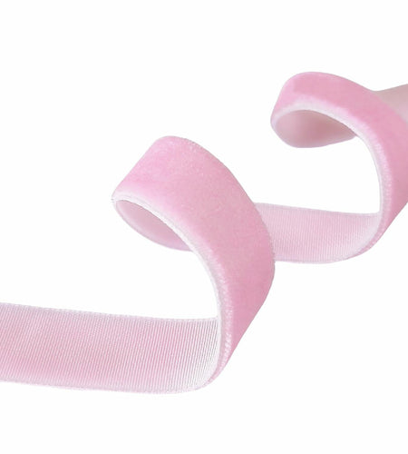 Abbaoww Pink Velvet Ribbon 3/8 Inch Single Face 50 Yards Gift Wrap