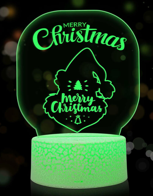 Load image into Gallery viewer, 3D Illusion Lamp Xmas Night Light USB Touch Control 7 Colors Style 2 Xmas Gift
