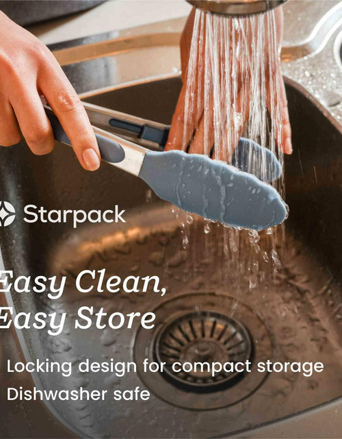 Load image into Gallery viewer, Starpack 'Get a Grip' 9" Silicone Kitchen Tongs BBQ Heat Resistant 600°F
