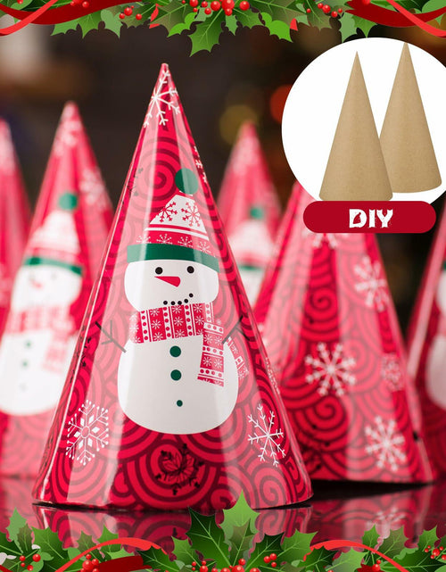 Load image into Gallery viewer, Zhanmai 3 Pc Paper Mache Cones 5.9x2.75in Cardboard Craft DIY Ornament
