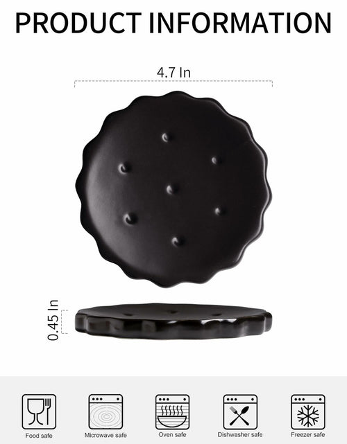 Load image into Gallery viewer, Black 5 Inch Cracker-Shaped Spoon Rest Heat-Resistant Kitchen Accessory
