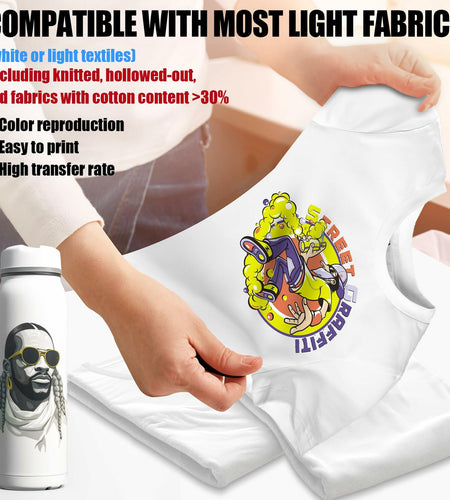 A-SUB Sublimation Paper 8.5x11in 120 Sheets 125gsm Heat Transfer Inkjet