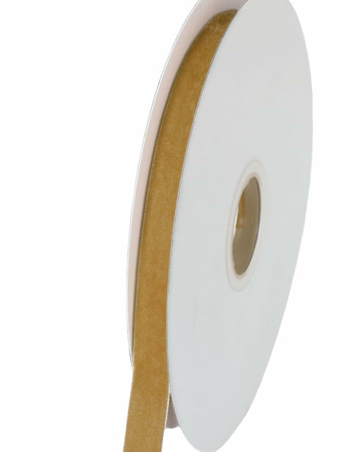 Load image into Gallery viewer, Abbaoww 10 Yards Khaki 3/8 Inch Single Face Velvet Ribbon for Christmas
