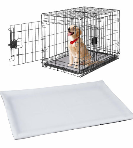 YeeBeny Dog Crate Pan Cover Reversible Quilted Fleece 29.92x18.89in