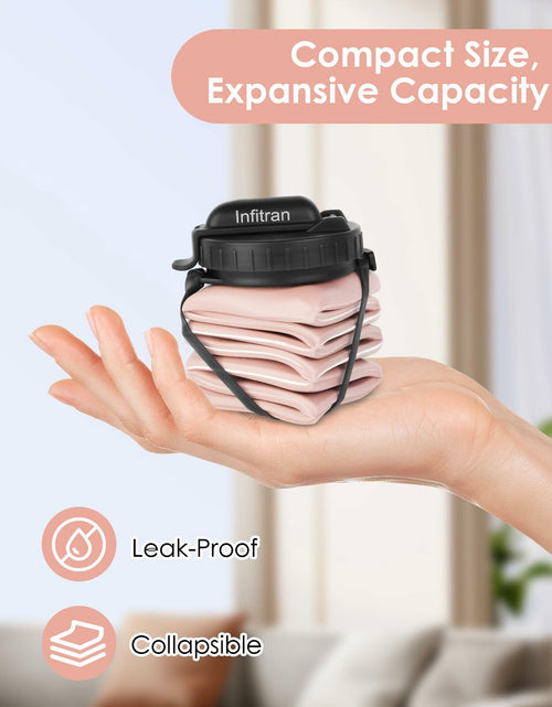Load image into Gallery viewer, Infitran 2-Pack 20.6oz Collapsible BPA-Free Silicone Leak-Proof Water Bottles
