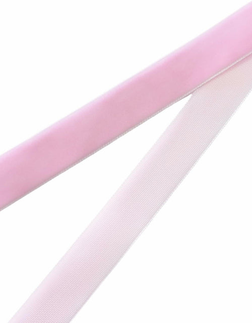 Load image into Gallery viewer, Abbaoww Pink Velvet Ribbon 3/8 Inch Single Face 50 Yards Gift Wrap
