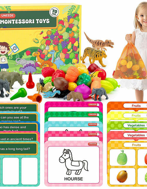 Load image into Gallery viewer, UNEEDE 3-in-1 STEM Sorting Toys Montessori Educational Game 70pcs New
