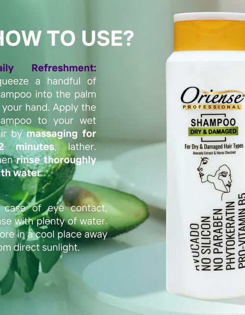 Load image into Gallery viewer, Oriense Professional Shampoo for Dry Damaged Hair Avocado Extract 20.2oz

