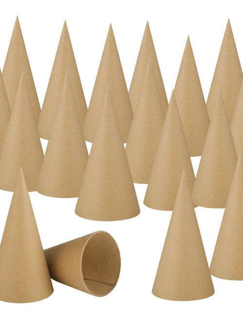 Load image into Gallery viewer, Zhanmai 3 Pc Paper Mache Cones 5.9x2.75in Cardboard Craft DIY Ornament
