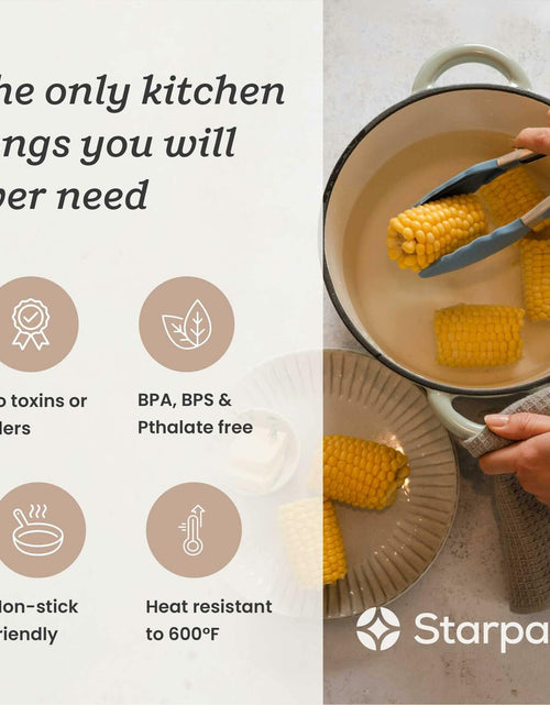 Load image into Gallery viewer, Starpack 'Get a Grip' 9" Silicone Kitchen Tongs BBQ Heat Resistant 600°F
