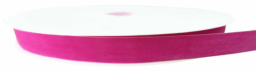 Load image into Gallery viewer, Abbaoww Hot Pink Velvet Ribbon 3/8 Inch x 25 Yards Soft Single Face
