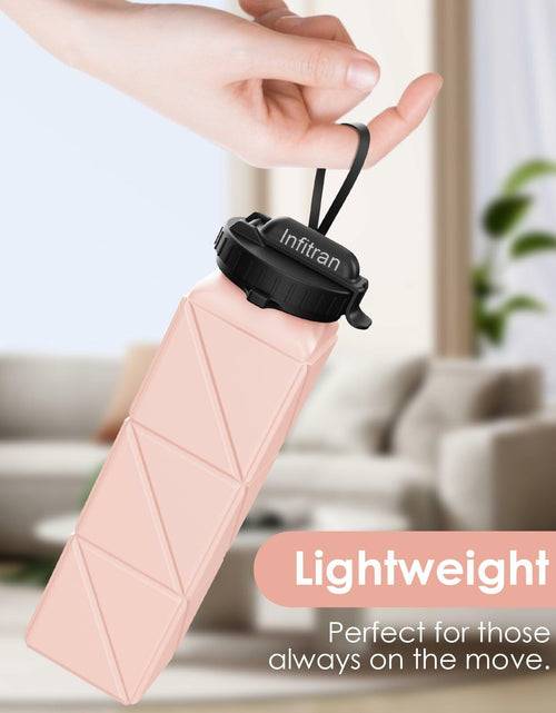Load image into Gallery viewer, Infitran 2-Pack 20.6oz Collapsible BPA-Free Silicone Leak-Proof Water Bottles
