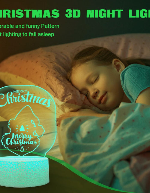 Load image into Gallery viewer, 3D Illusion Lamp Xmas Night Light USB Touch Control 7 Colors Style 2 Xmas Gift
