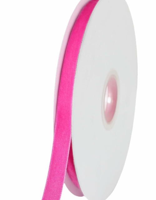 Load image into Gallery viewer, Abbaoww Hot Pink Velvet Ribbon 3/8 Inch Single Face 10 Yards for Gift Wrap
