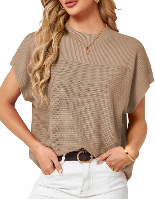 Load image into Gallery viewer, Womens Ribbed Knit Crop Tank Top Dark Apricot Size L
