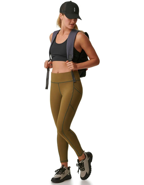 Load image into Gallery viewer, BASS OUTDOOR Women's Easy-Care Leggings with Thigh Pockets Military XS New
