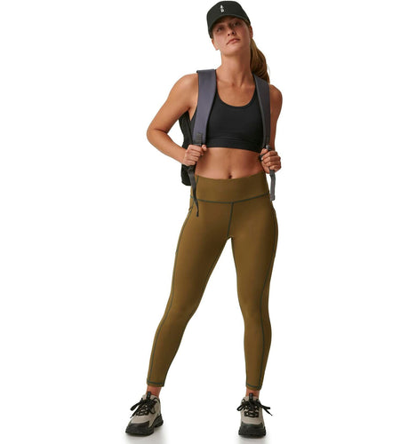 BASS OUTDOOR Women's Easy-Care Leggings with Thigh Pockets Military XS New