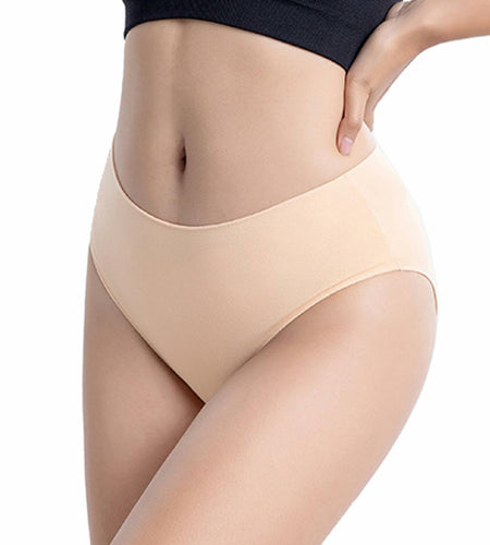Murimia 5 Pack XX-Large Apricot Cotton Hipster Panties No Show Briefs