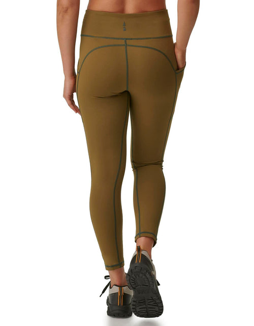 Load image into Gallery viewer, BASS OUTDOOR Women's Easy-Care Leggings with Thigh Pockets Military XS New
