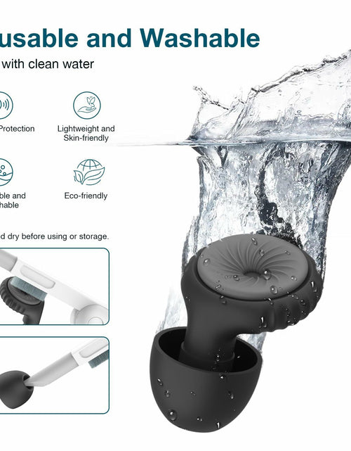 Load image into Gallery viewer, Reusable Ear Plugs 24dB Noise Reduction with Cleaning Pen for Sleep Travel
