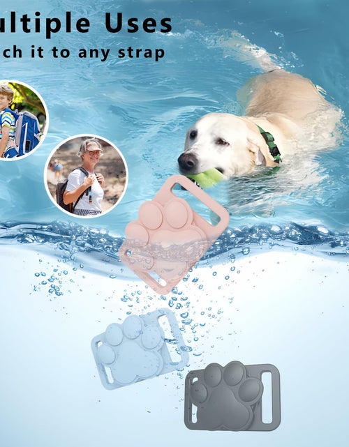 Load image into Gallery viewer, Airtag Dog Collar Holder Waterproof Case for Apple AirTag Pink

