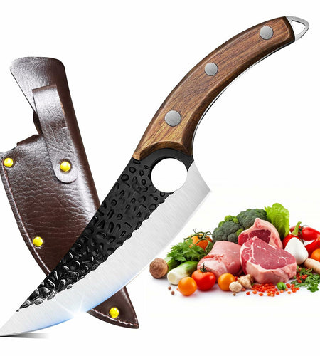 Choies Japanese Chef Knife Damascus Steel Kitchen Knife with Sheath New