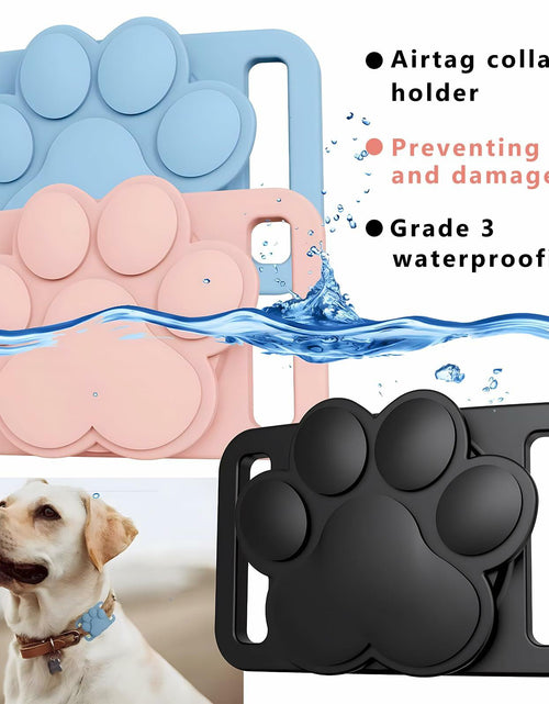Load image into Gallery viewer, Airtag Dog Collar Holder Waterproof Case for Apple AirTag Pink
