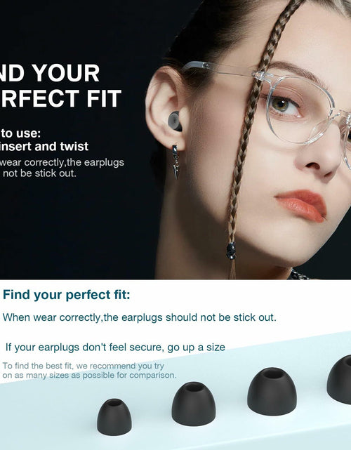 Load image into Gallery viewer, Reusable Ear Plugs 24dB Noise Reduction with Cleaning Pen for Sleep Travel
