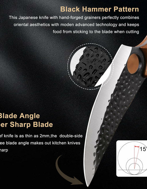 Load image into Gallery viewer, Choies Japanese Chef Knife Damascus Steel Kitchen Knife with Sheath New
