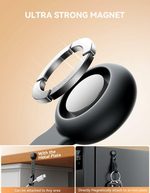 Load image into Gallery viewer, JOYROOM 12PCS Magnetic Cable Ties Black Reusable Silicone Organizers
